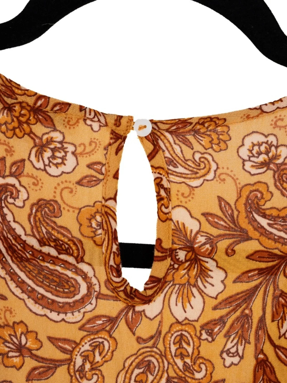 Patrons of Peace  multi orange floral   dress with full swirl skirt.